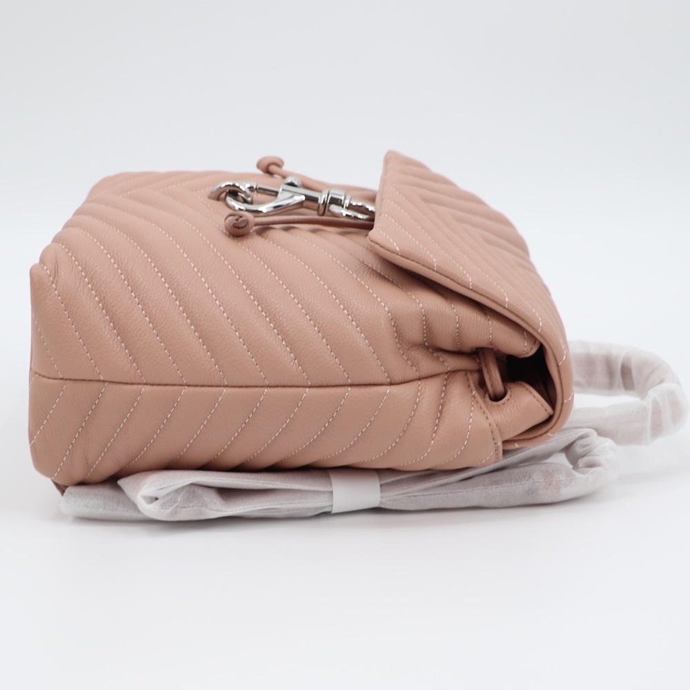 New Rebecca Minkoff Edie Flap Quilted Leather Backpack - Picture 9 of 13